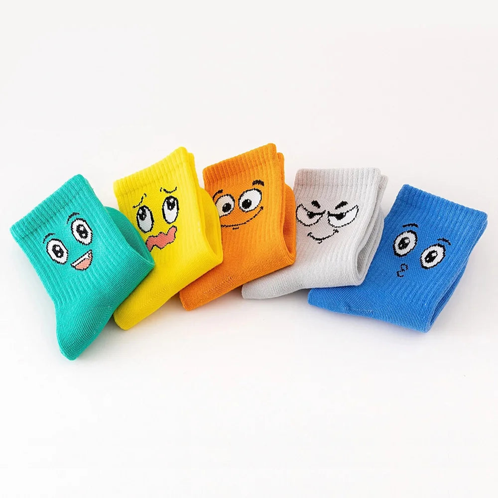 Emoticons Funny
5 Pairs Kids Socks Breathable