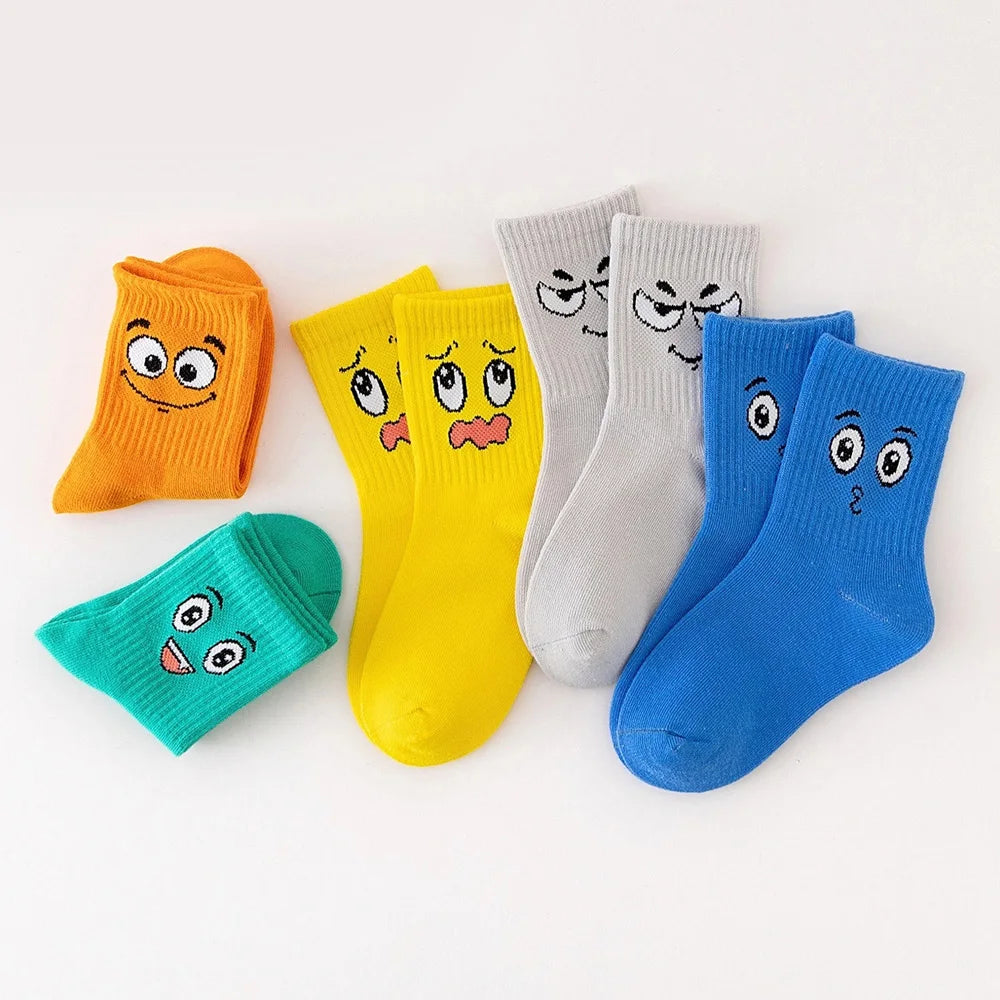 Emoticons Funny
5 Pairs Kids Socks Breathable
