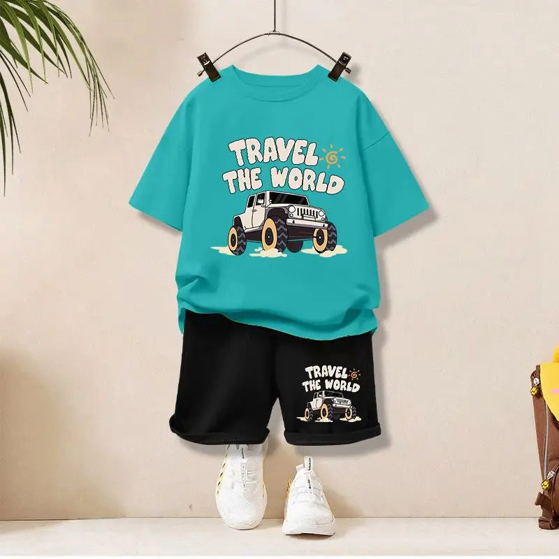 T-shirts and Shorts 2 Pieces Suit Kid Outfits
