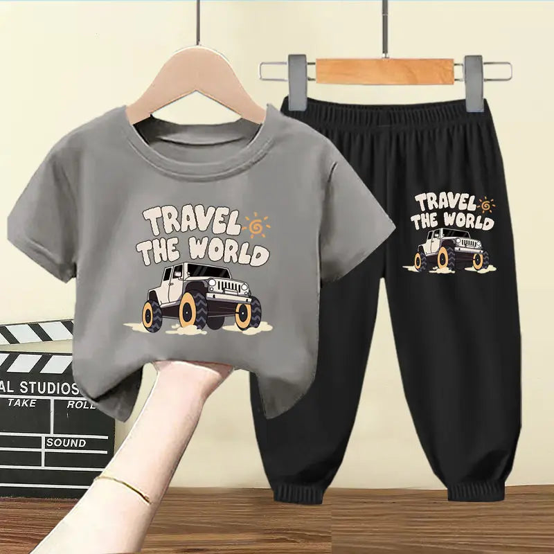T-shirts and Shorts 2 Pieces Suit Kid Outfits