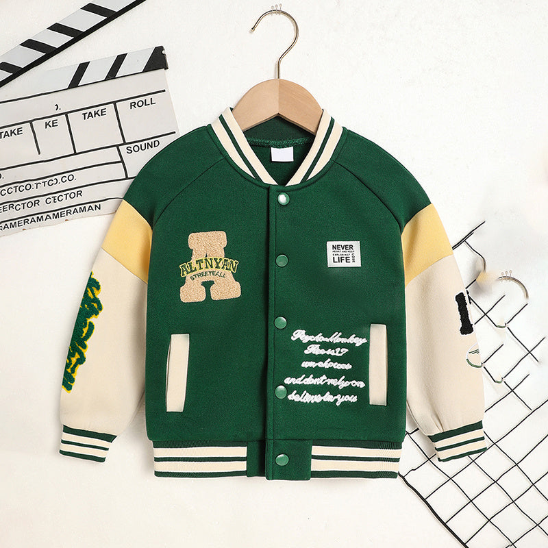 Jacket Baseball Collar Sports Casual Coat