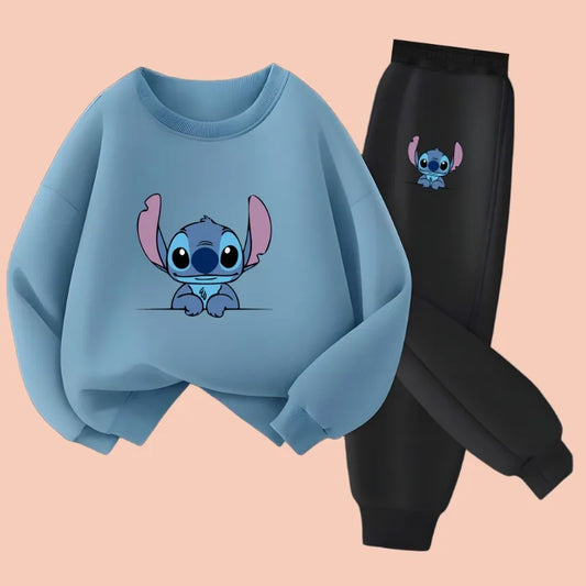 Stitch Pullover and Trousers 2pcs Suit