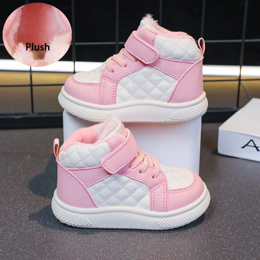 Snowy Pink Steps