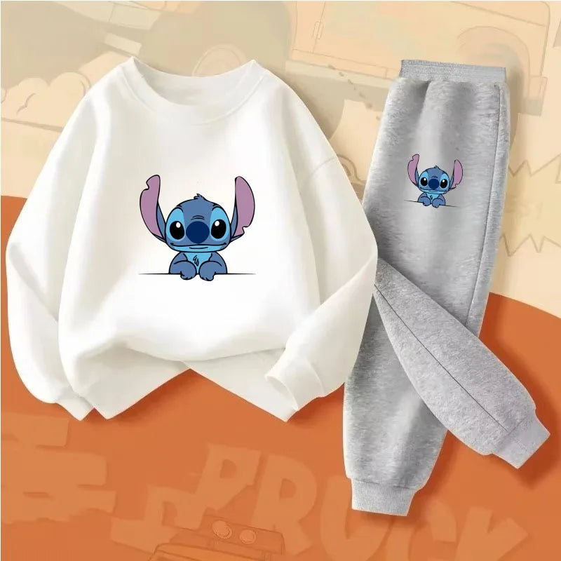 Stitch Pullover and Trousers 2pcs Suit
