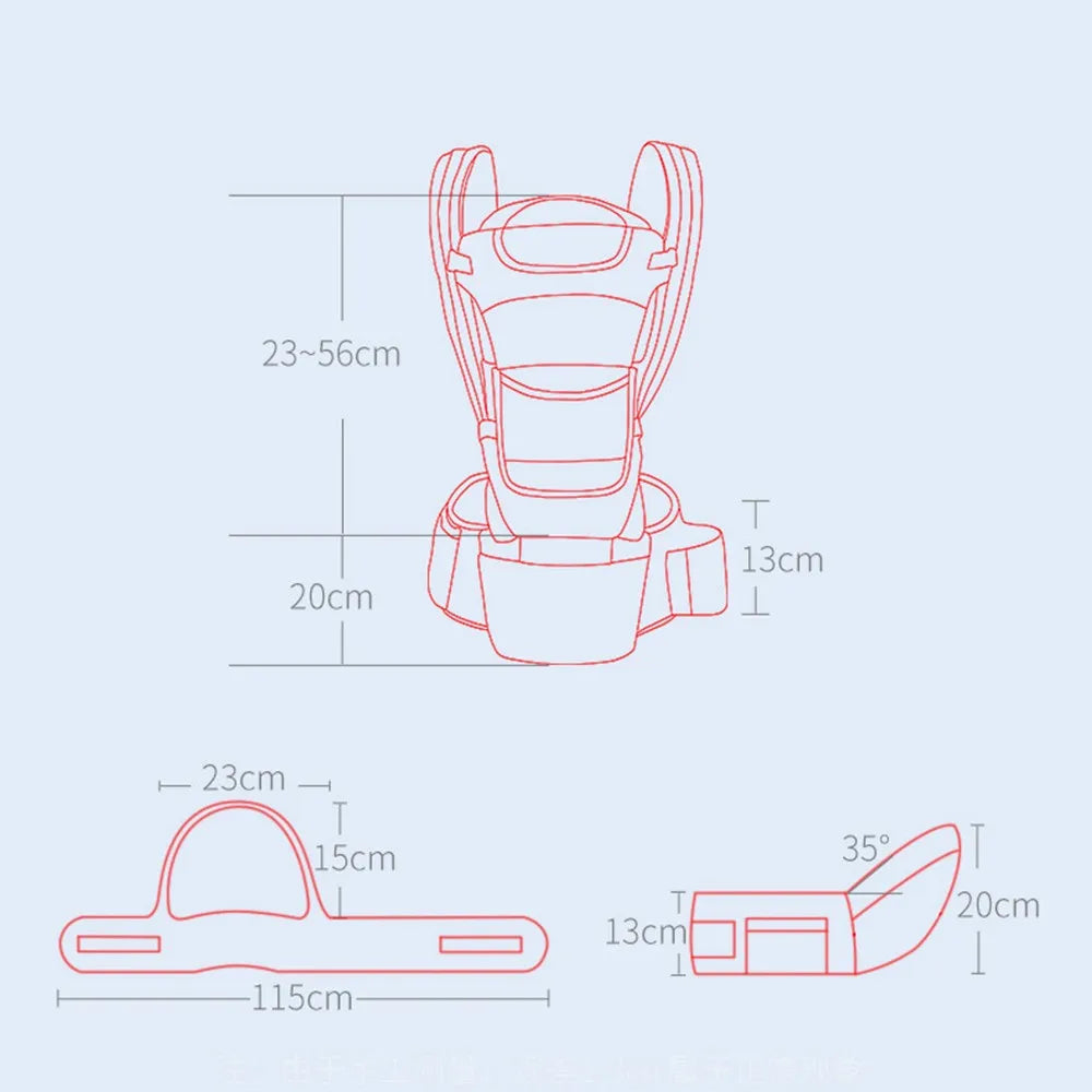 Newborn Ergonomic Baby Carrier Backpack Infant