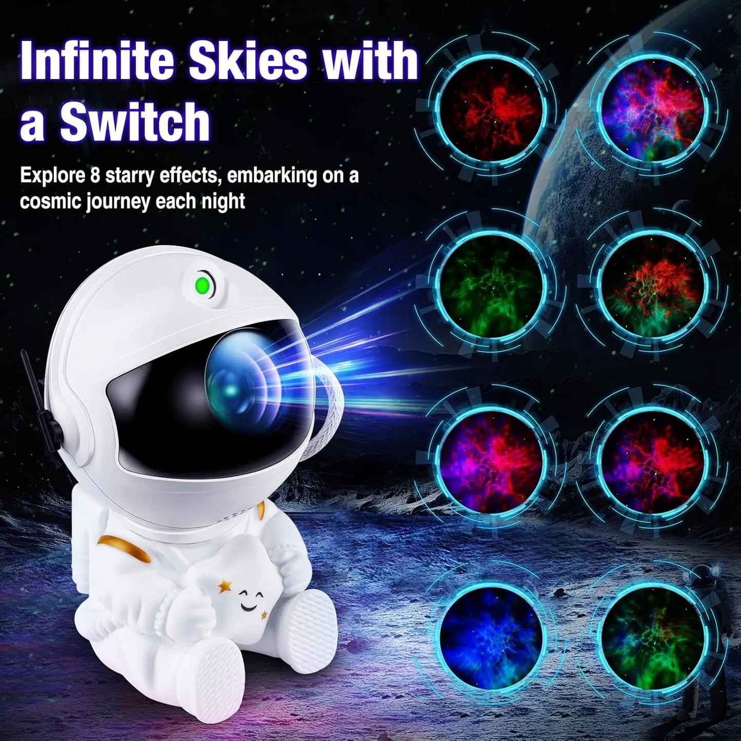 Galaxy Night Light Astronaut