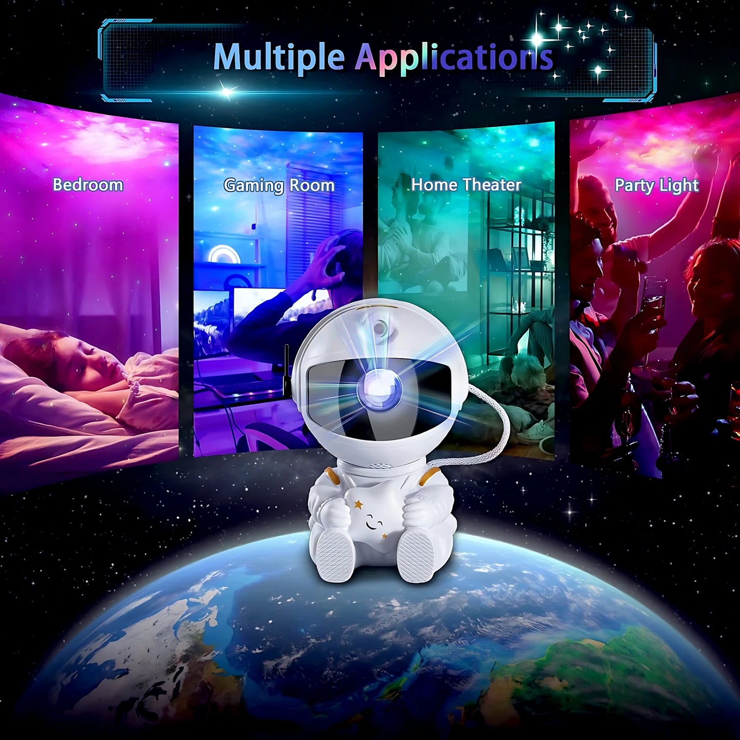 Galaxy Night Light Astronaut