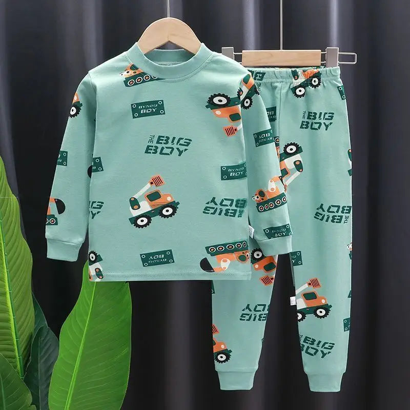 Fleece Children Hooded Outerwear Tops Pants 3PCS