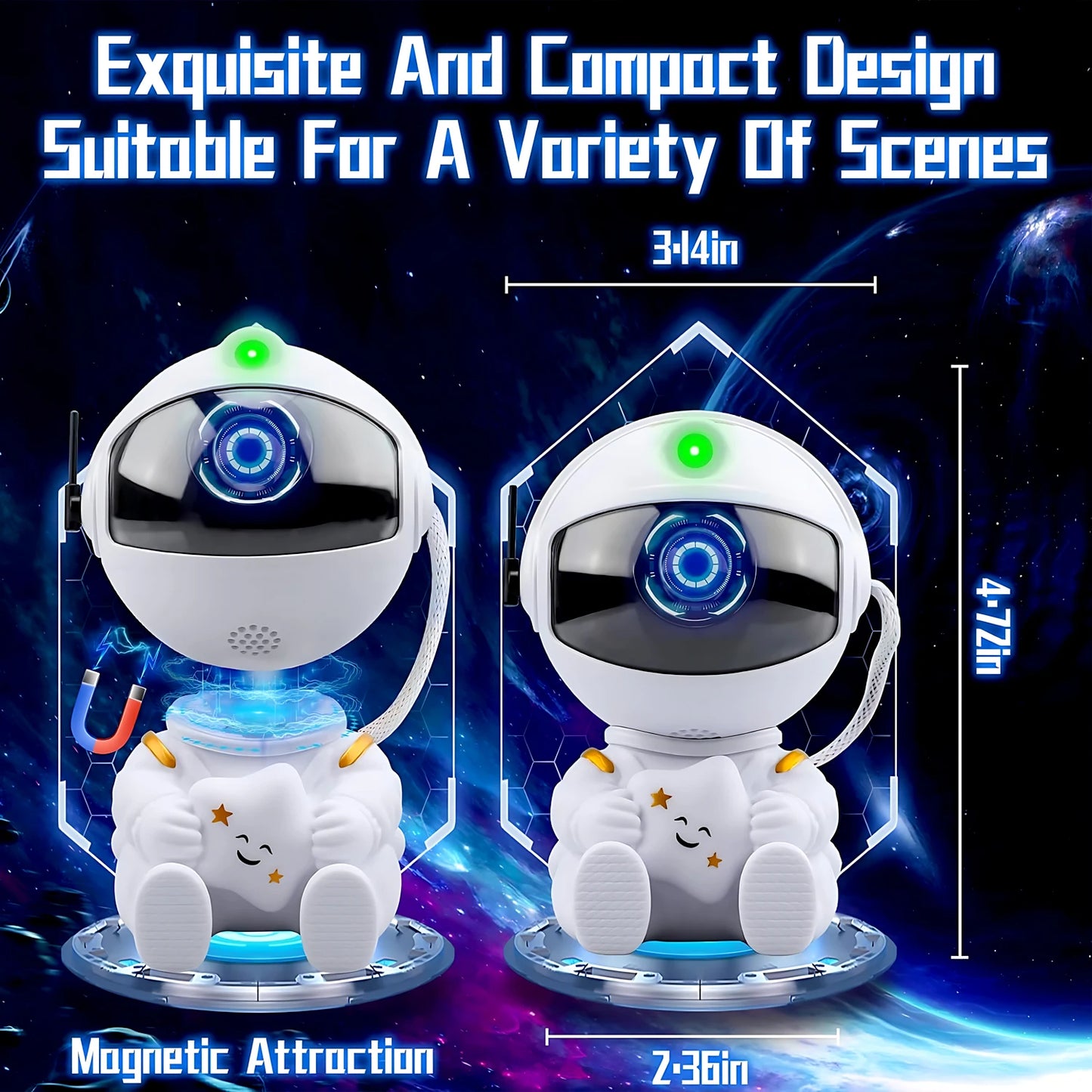 Galaxy Night Light Astronaut